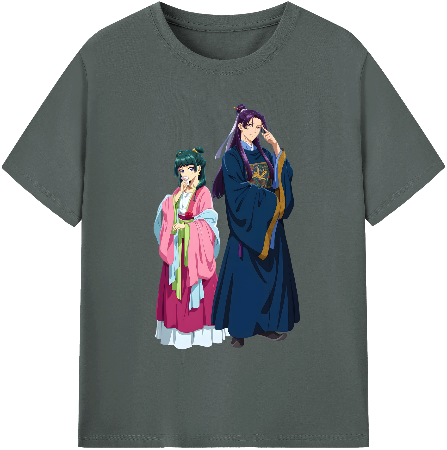 （画像用） 薬屋のひとりごと The Apothecary Diaries 綿100％ メンズ半袖Tシャツ｜肌触りやわらか＆通気性